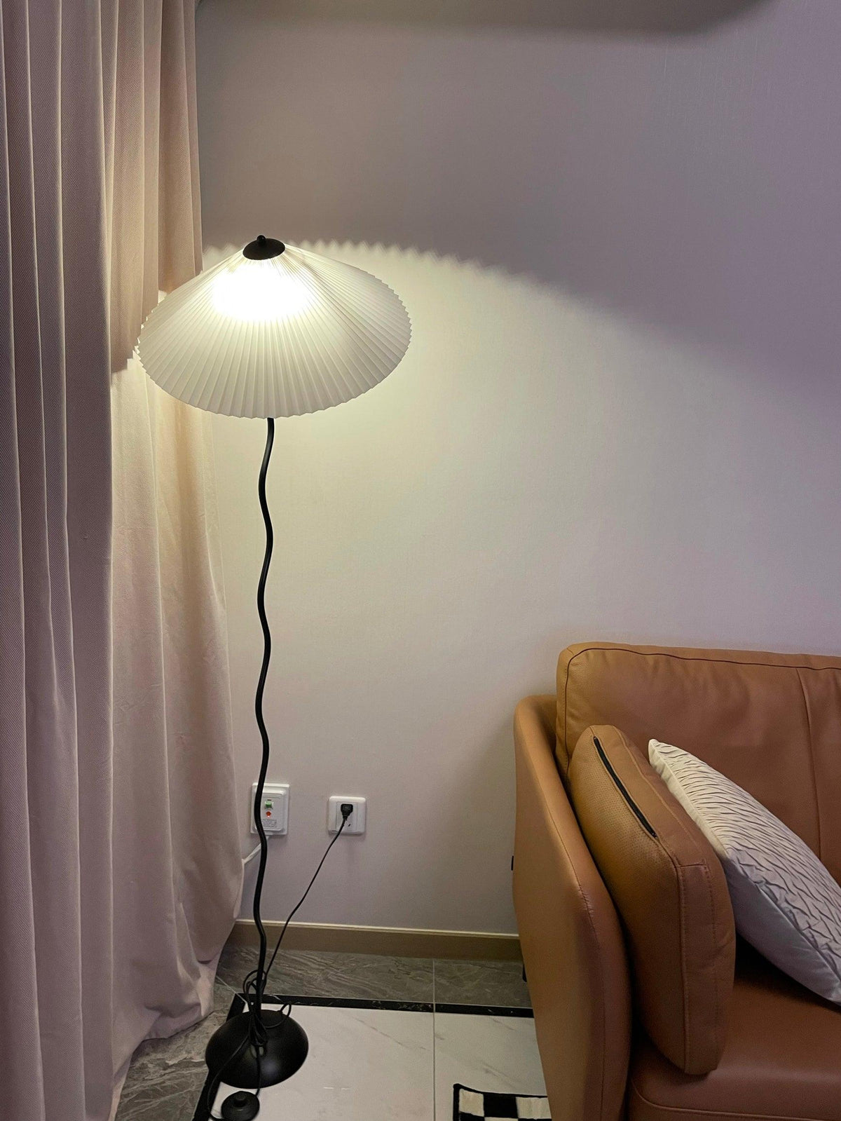 Lioraven Fabric Minimalist Floor Lamp