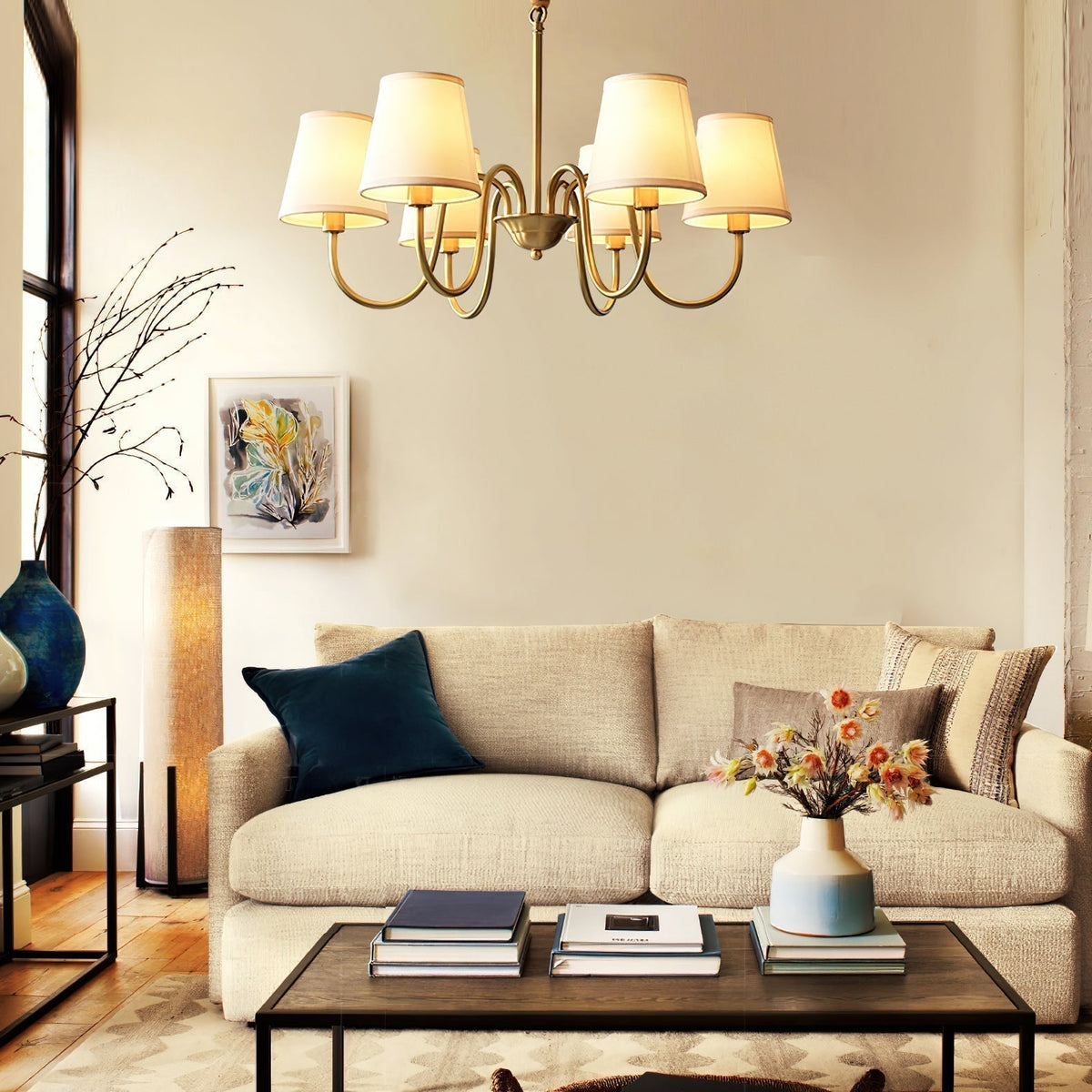 Dalen Traditional Stacey Fabric Chandelier