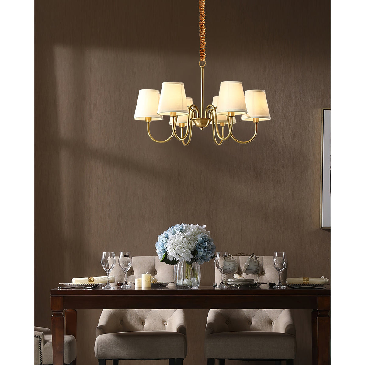 Dalen Traditional Stacey Fabric Chandelier