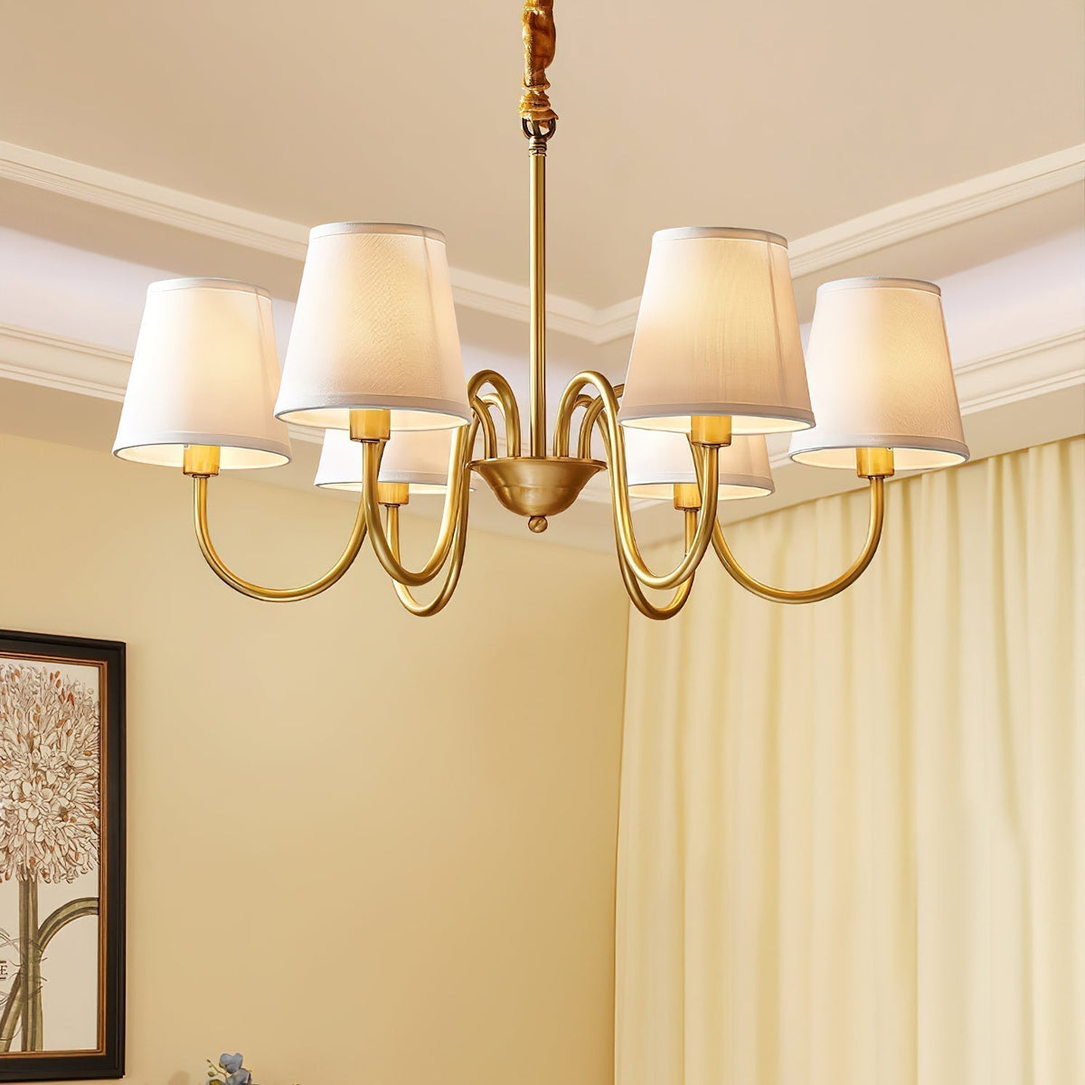 Dalen Traditional Stacey Fabric Chandelier