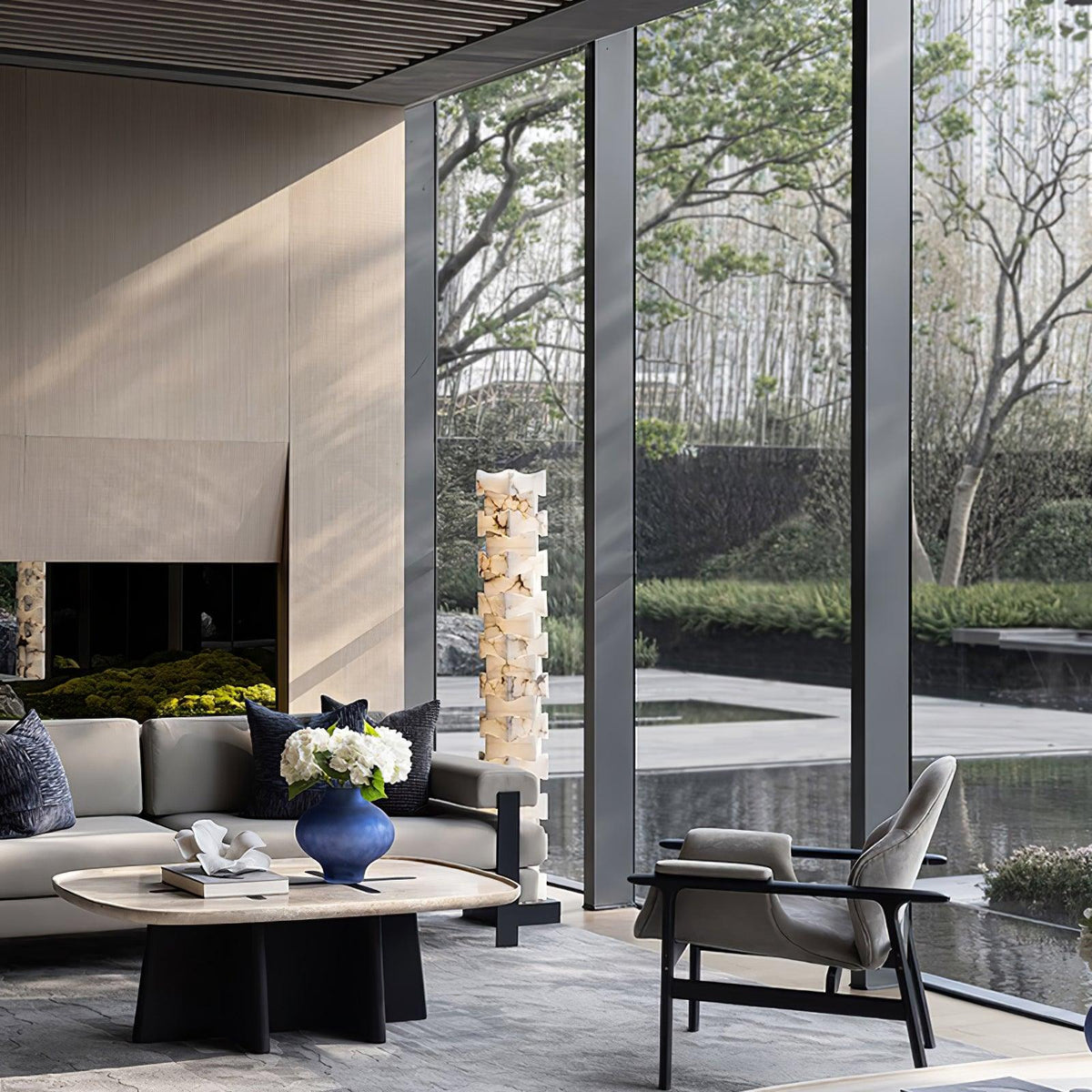 Sostix Alabaster Floor Lamp