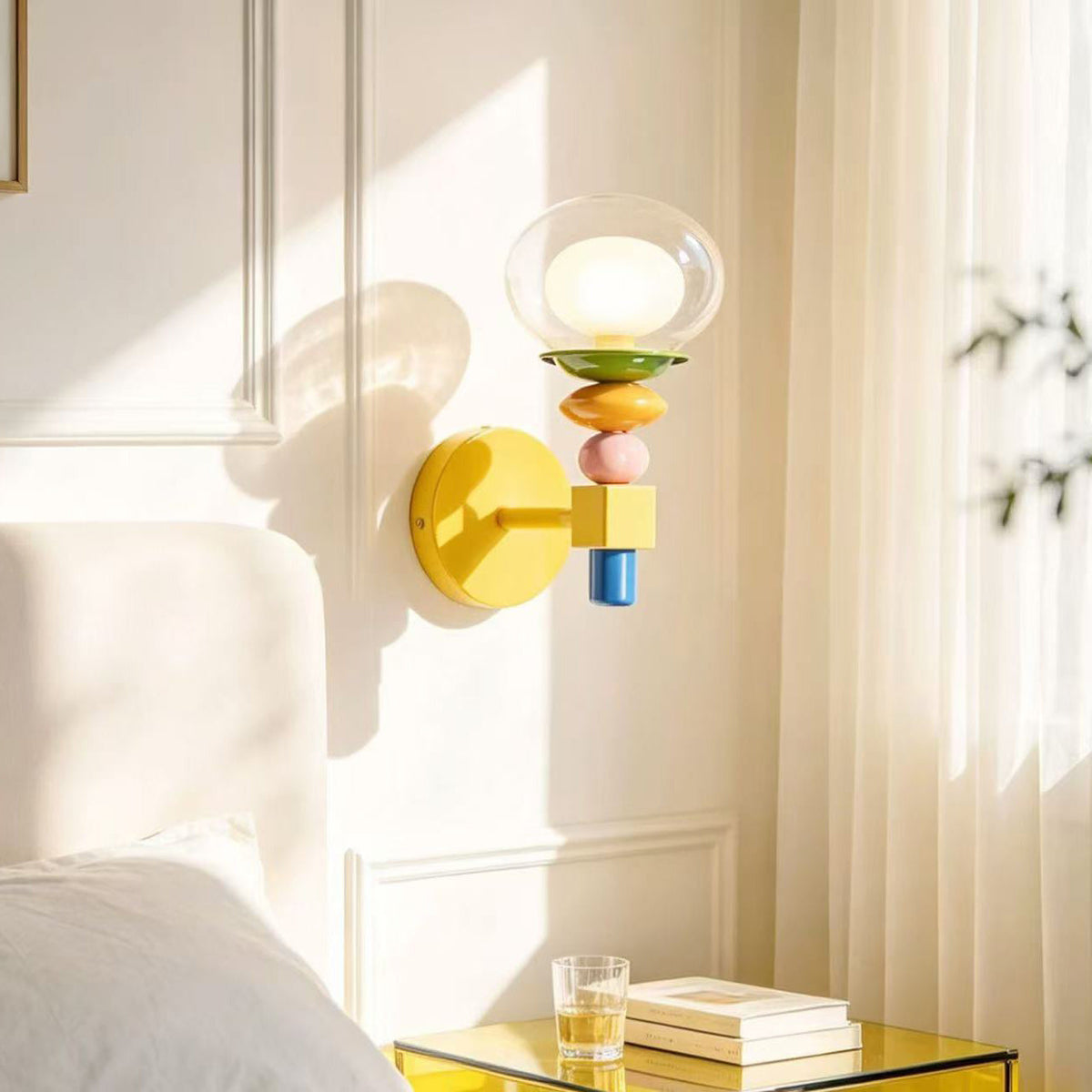 Langford Stacked Glass Wall Lamp