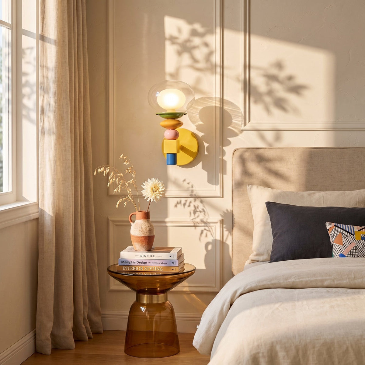 Langford Stacked Glass Wall Lamp
