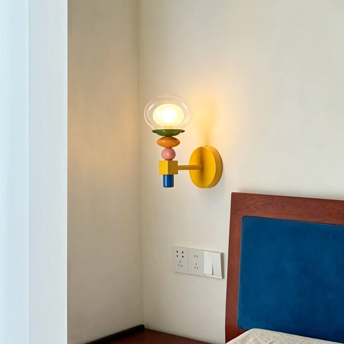 Langford Stacked Glass Wall Lamp
