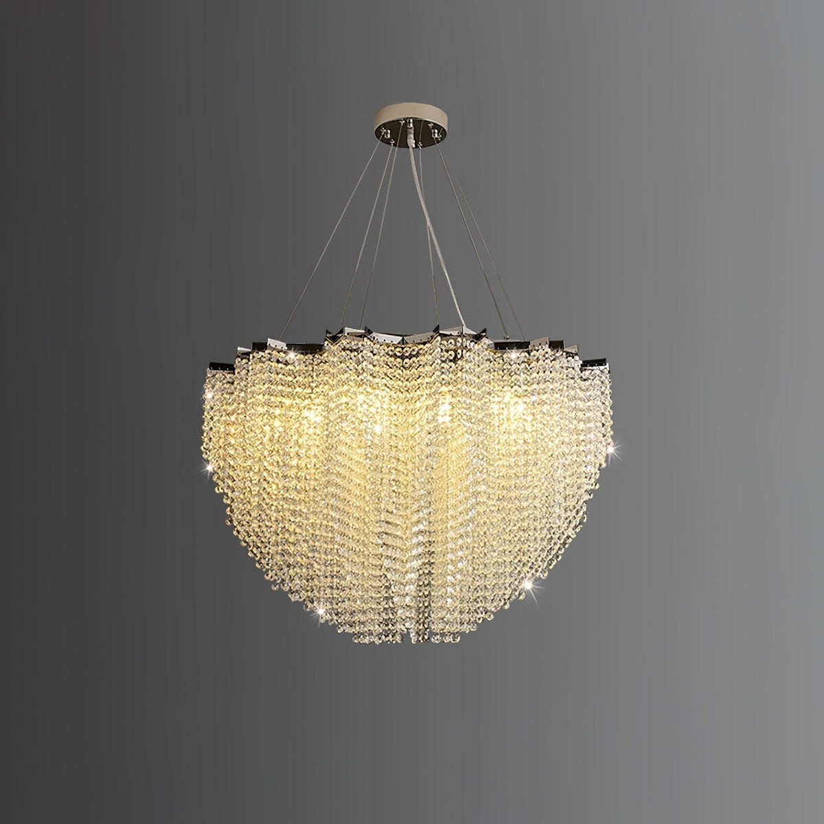 Zashayra Crystal Column Chandelier