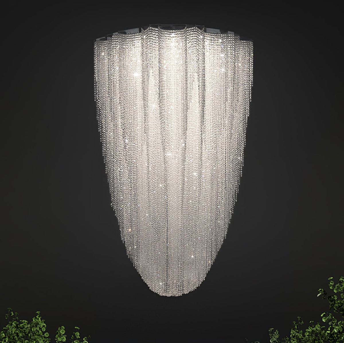 Zashayra Crystal Column Chandelier
