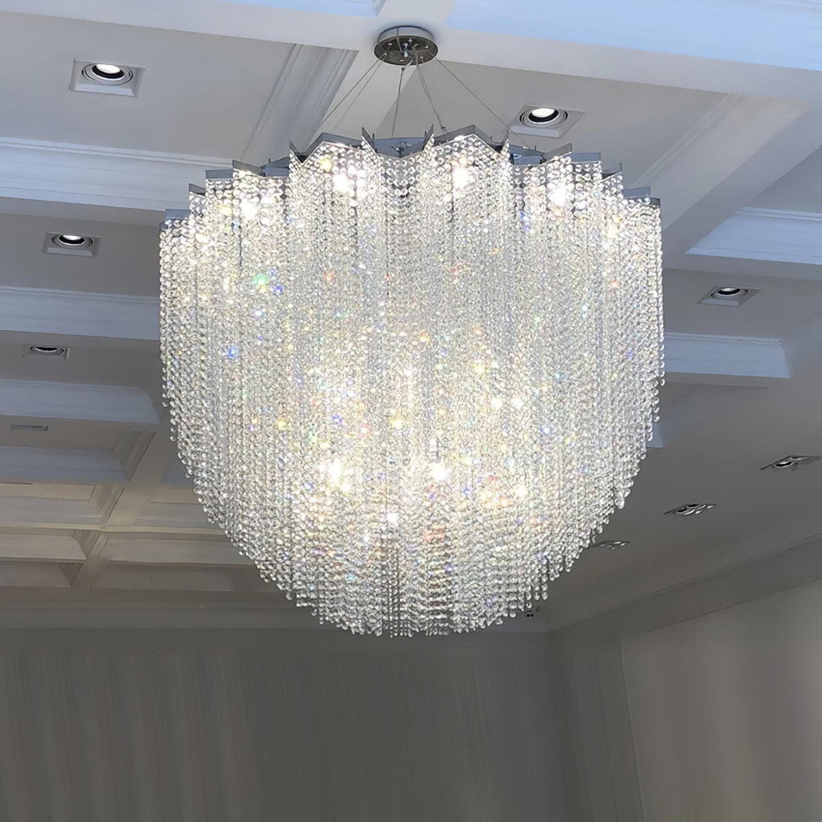Zashayra Crystal Column Chandelier