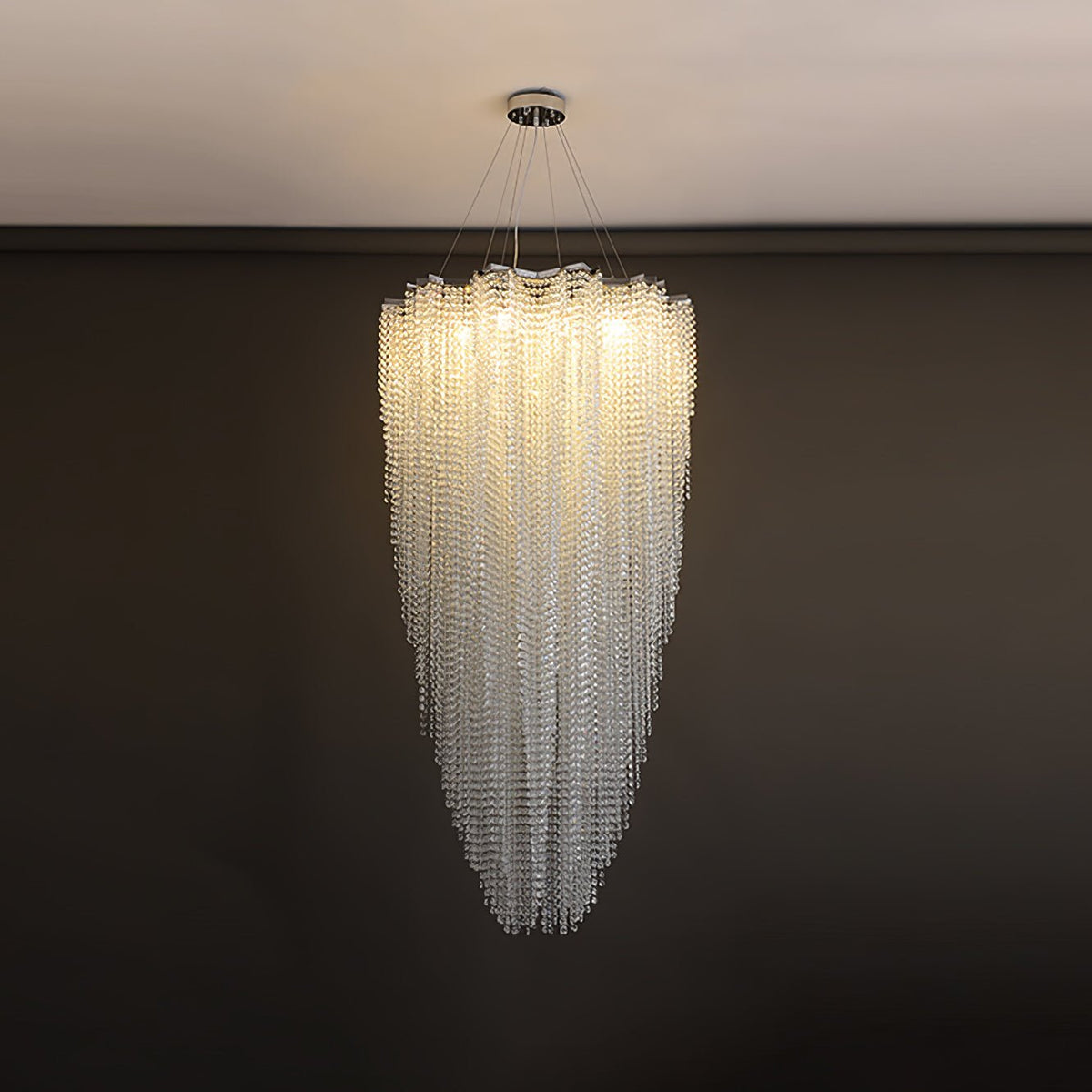 Zashayra Crystal Column Chandelier