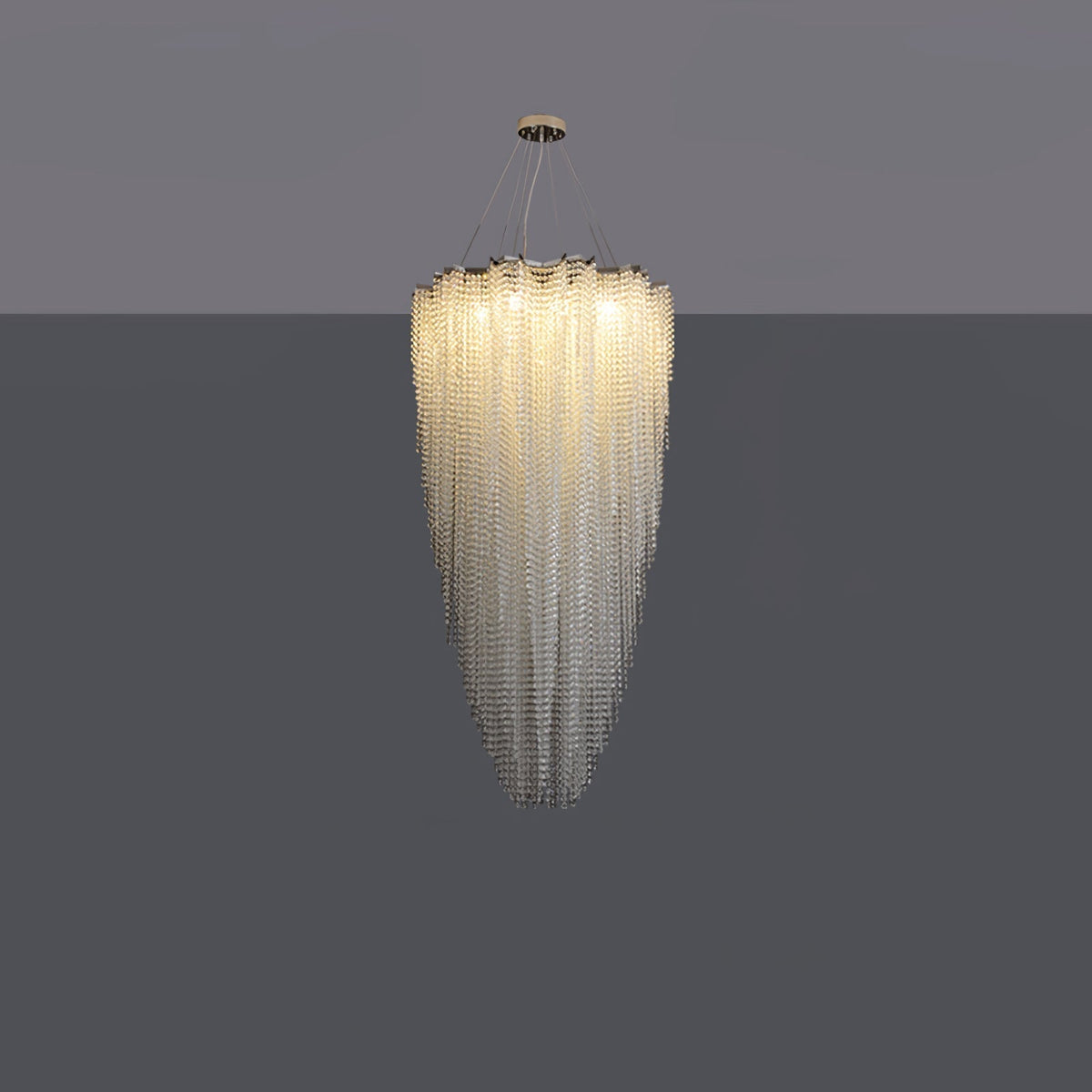 Zashayra Crystal Column Chandelier