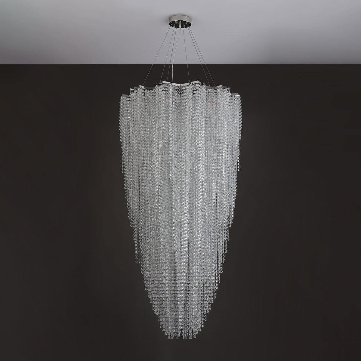 Zashayra Crystal Column Chandelier