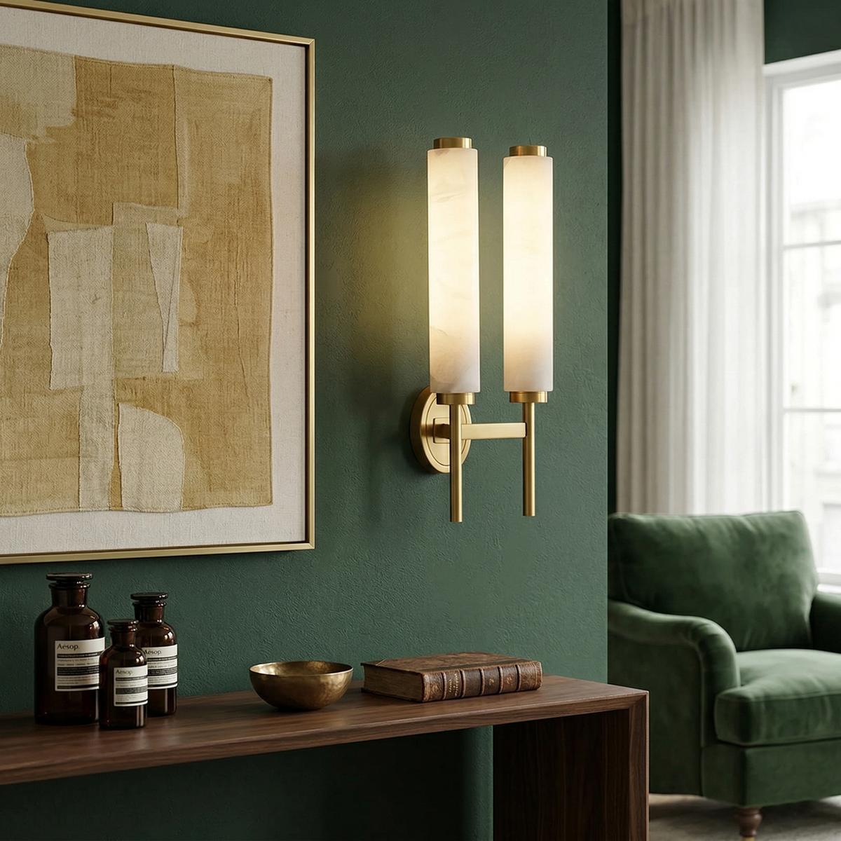 Neuma Alabaster Indoor Wall Light