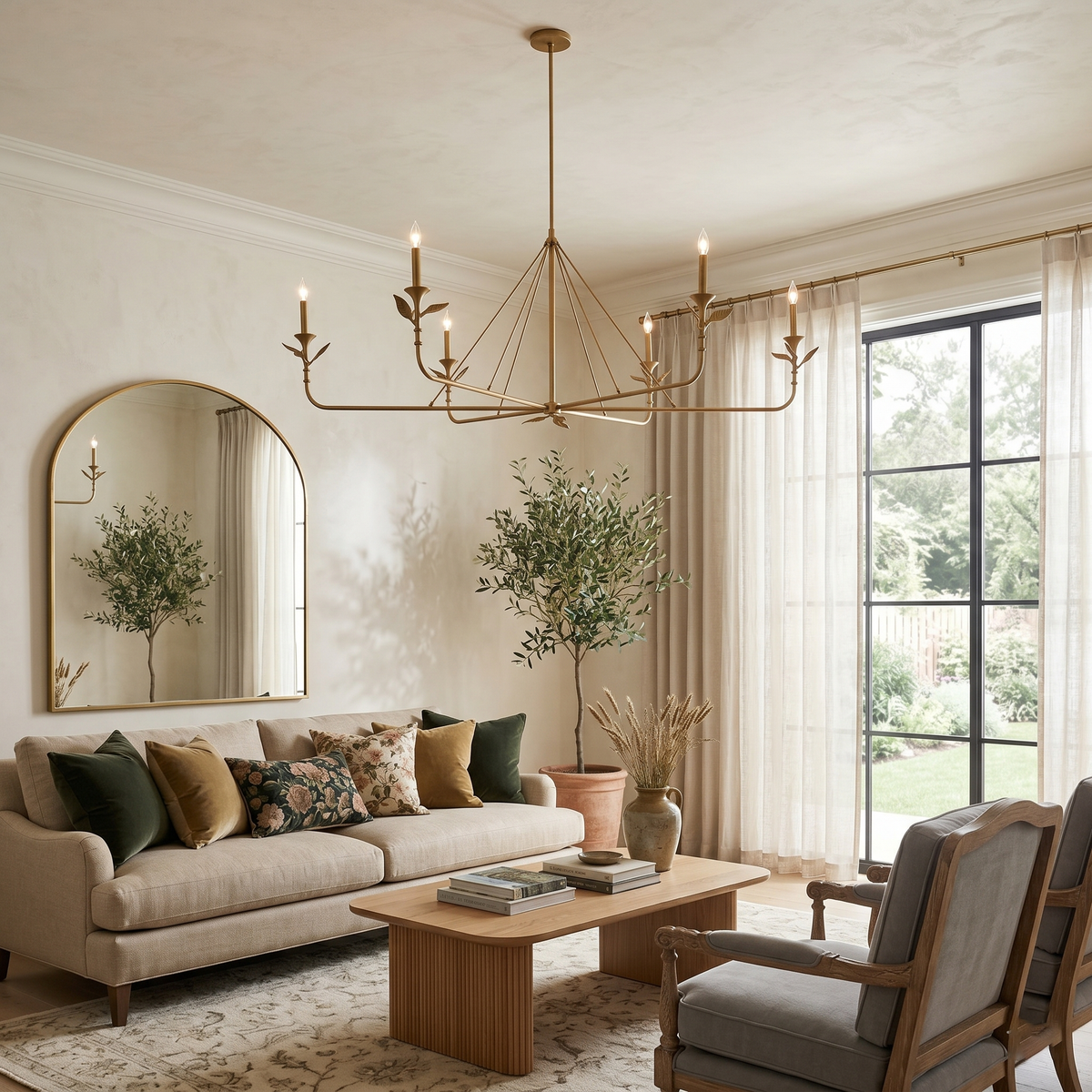Benel Branching Leaf Chandelier