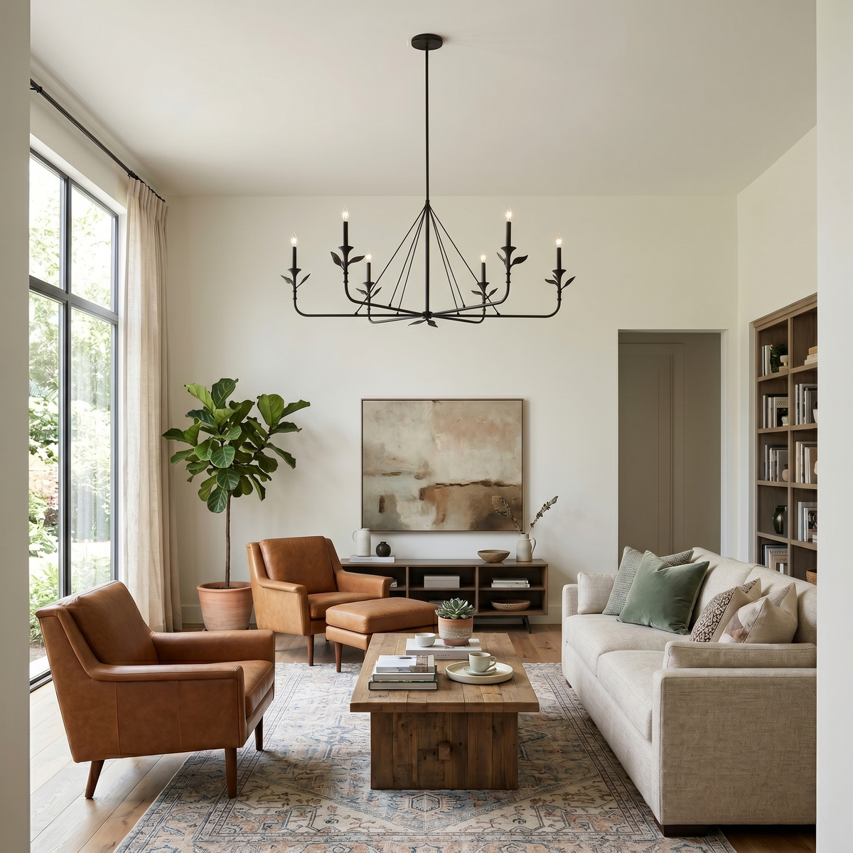 Benel Branching Leaf Chandelier