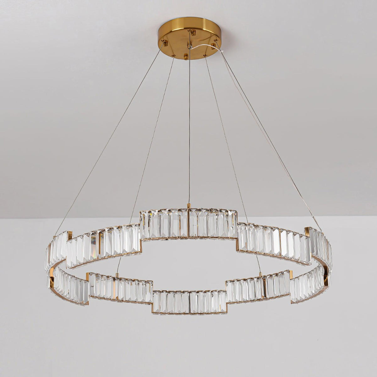 Luxinian Chandelier Crystal with Gold Frame