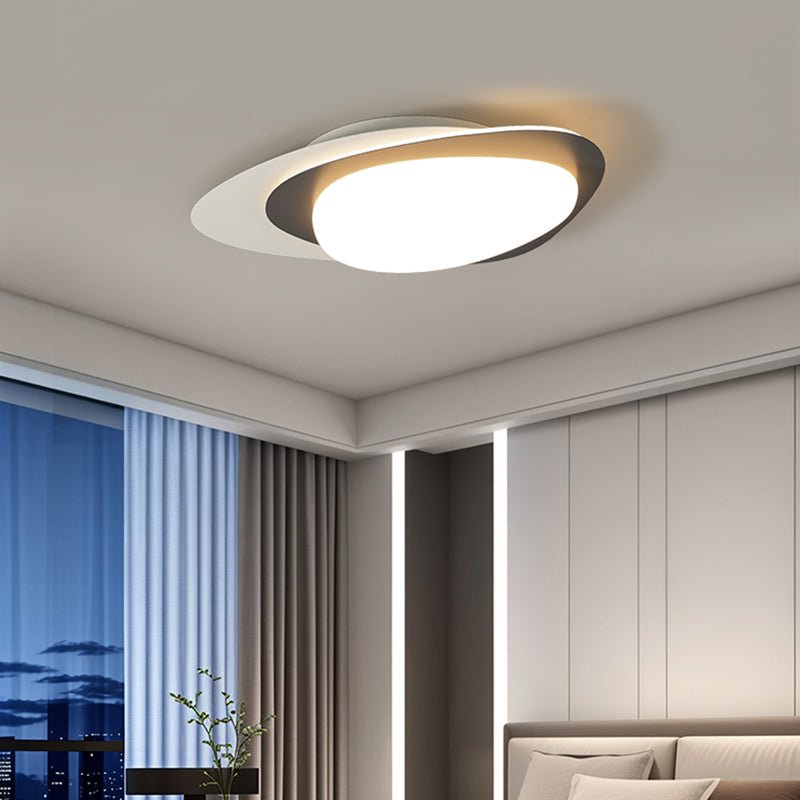Fuji Ceiling Lamp Walnut Oval Organic LED