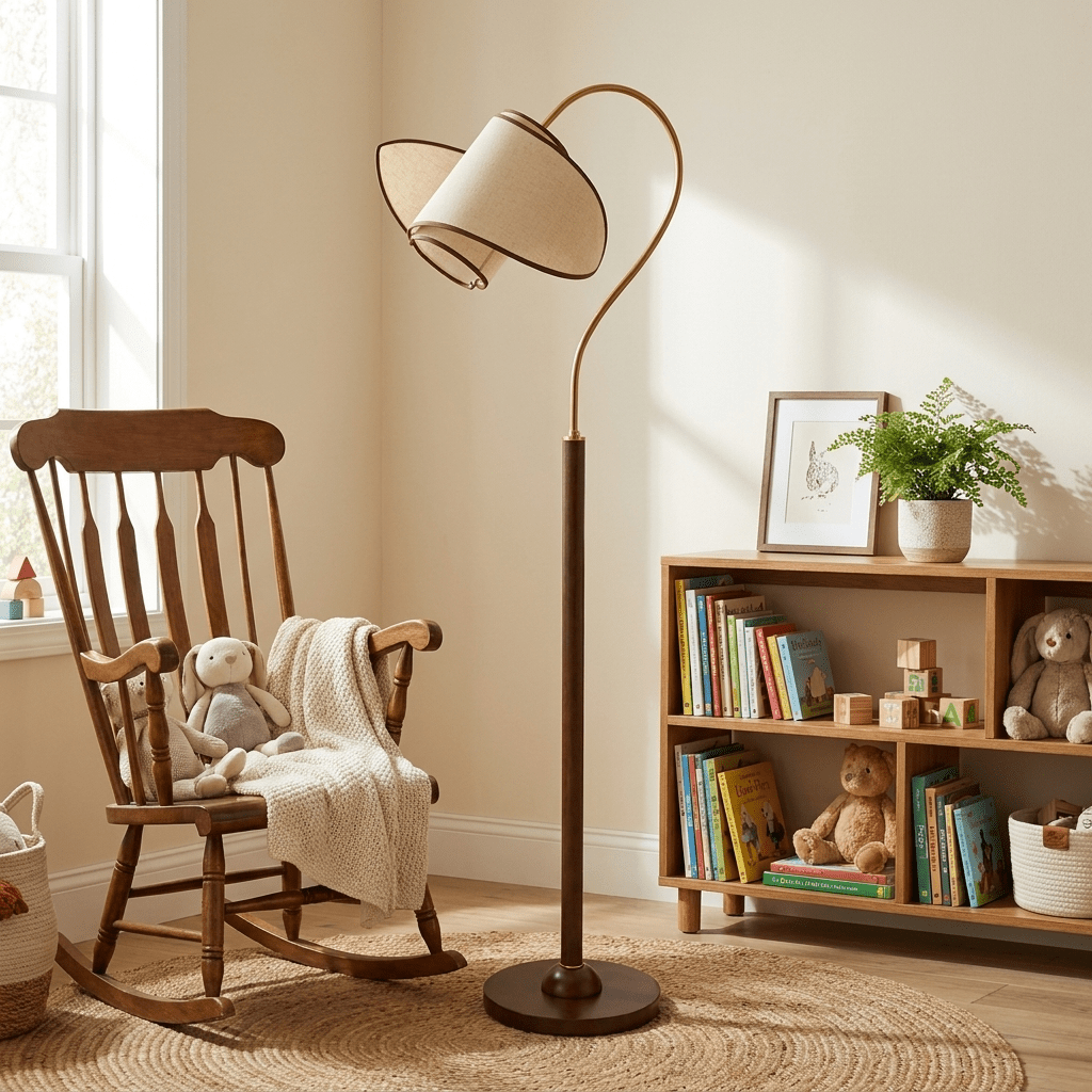Hasol Curved Neck Floor Lamp