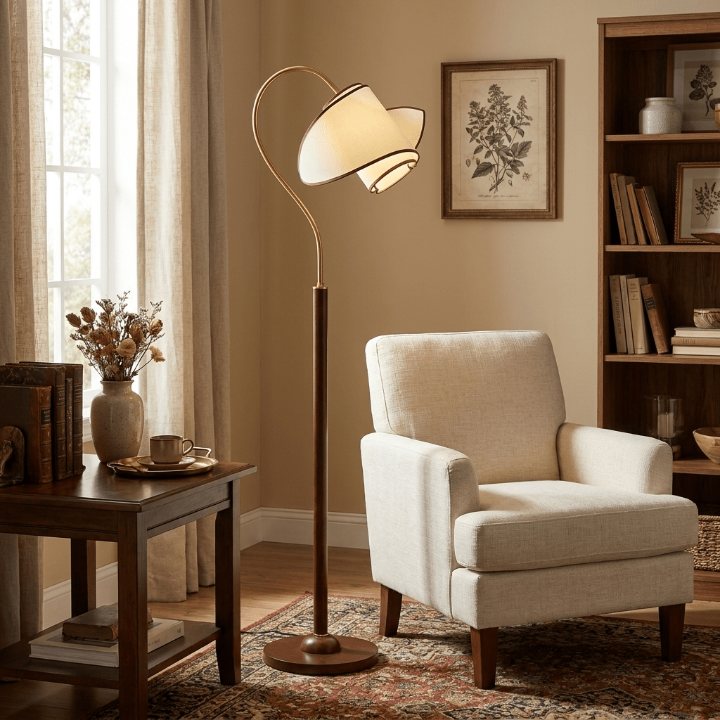 Hasol Curved Neck Floor Lamp