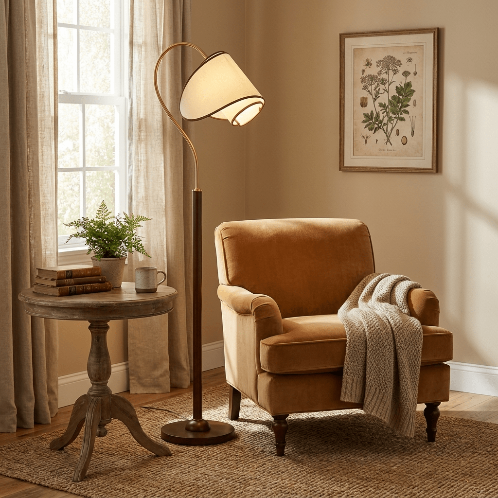 Hasol Curved Neck Floor Lamp