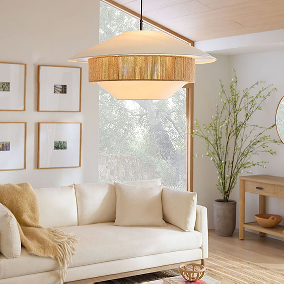 Athrel Modern Fabric Pendant Lamp