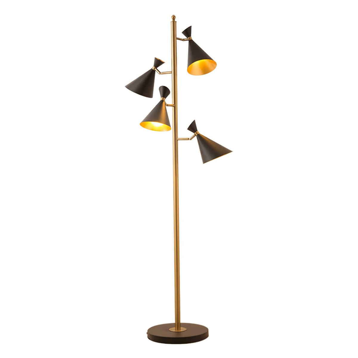 Solineria Gold & Black Marble Floor Lamp
