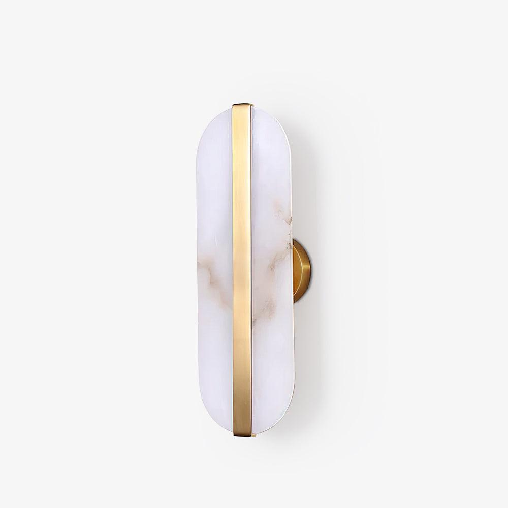 Hekel Long Ellipse Alabaster Indoor Wall Light