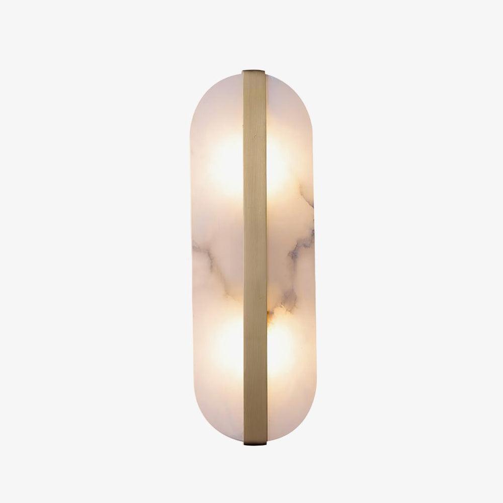Hekel Long Ellipse Alabaster Indoor Wall Light