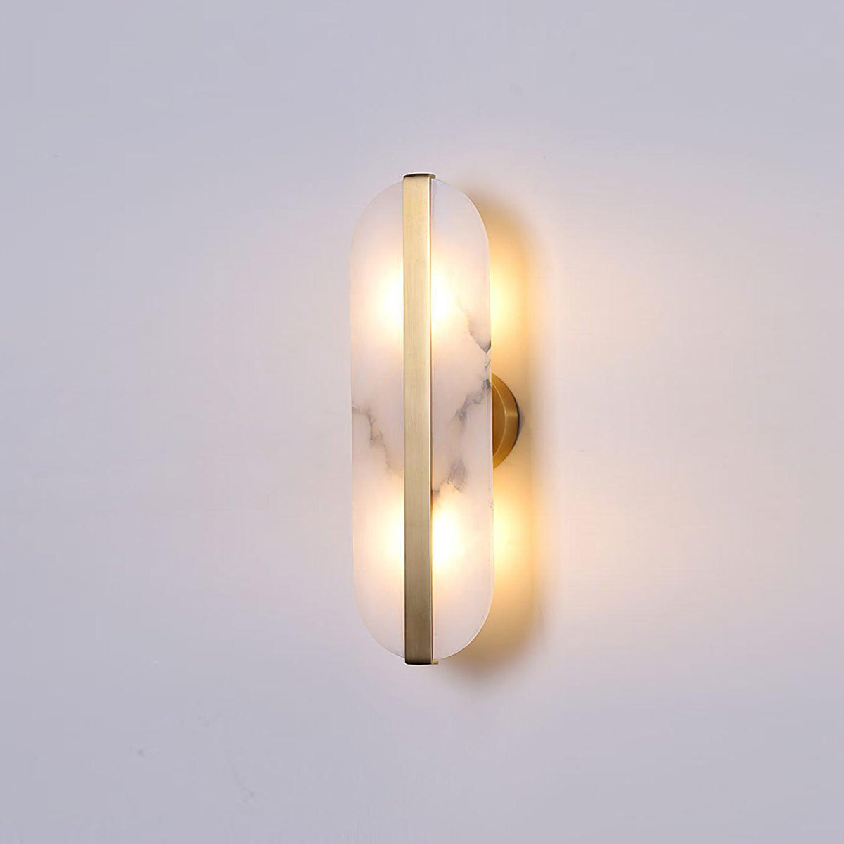 Hekel Long Ellipse Alabaster Indoor Wall Light