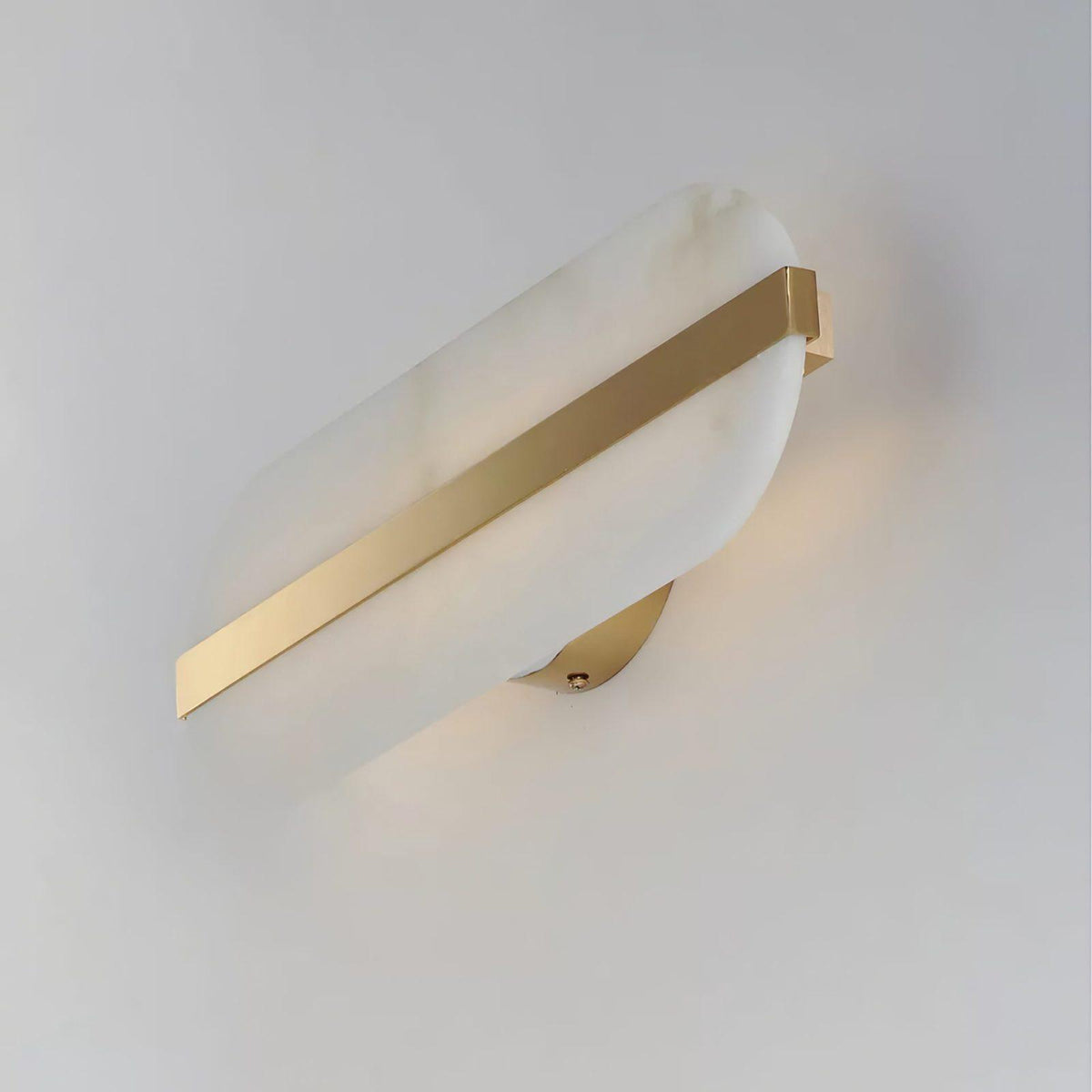 Hekel Long Ellipse Alabaster Indoor Wall Light