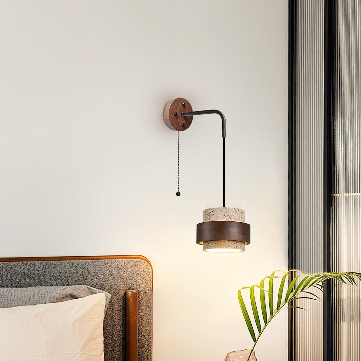 Alva Travertine Wall Light