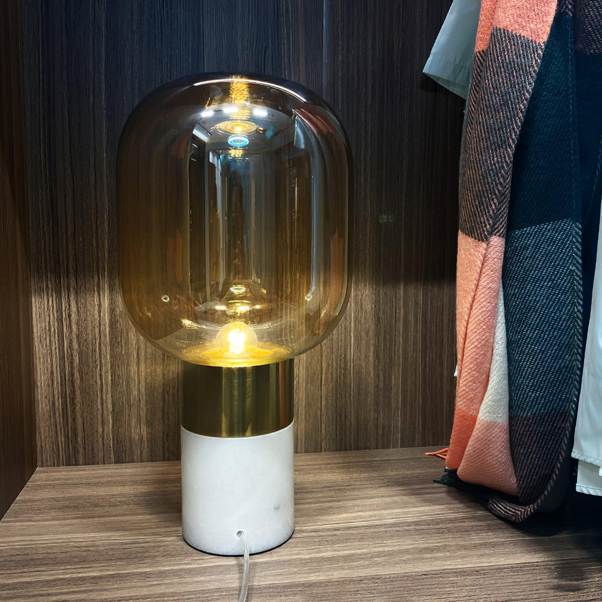 Aurdoren Minimalist Marble Glass Desk Lamp