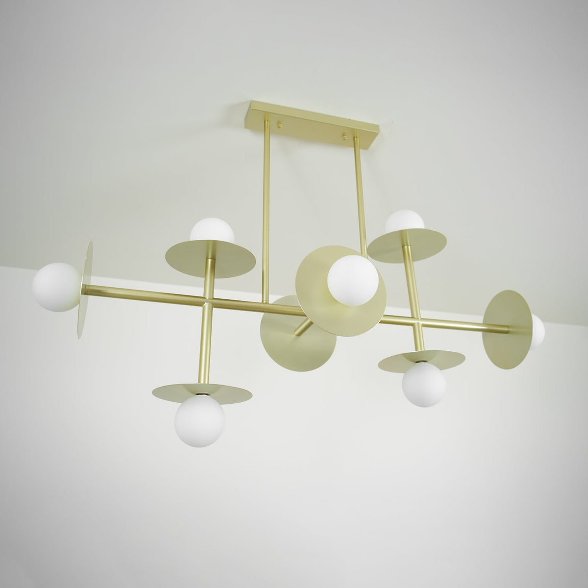 Celiissa Strada Chandelier Brass Glass Geometric