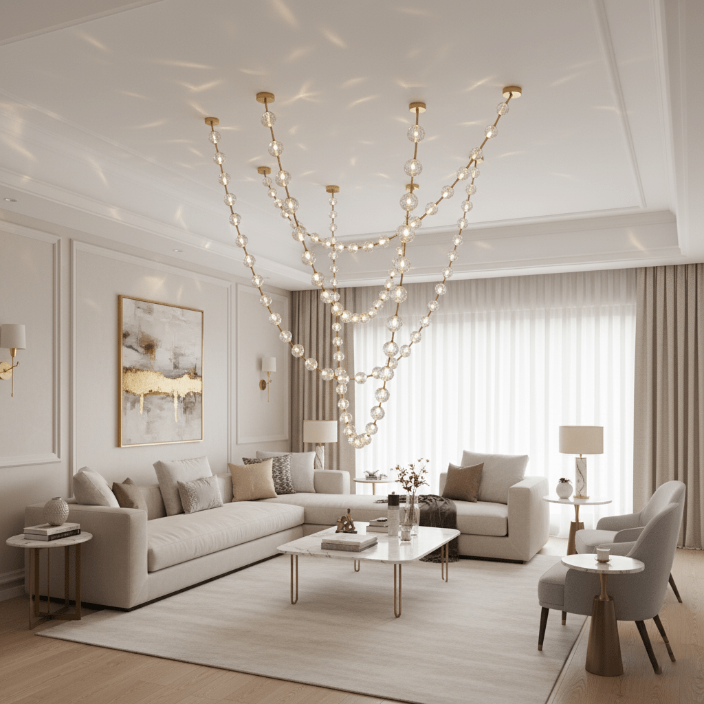 Esiena Strand Necklace Chandelier