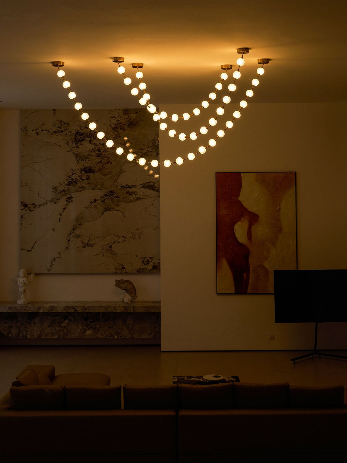 Esiena Strand Necklace Chandelier