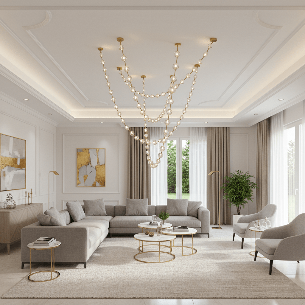 Esiena Strand Necklace Chandelier
