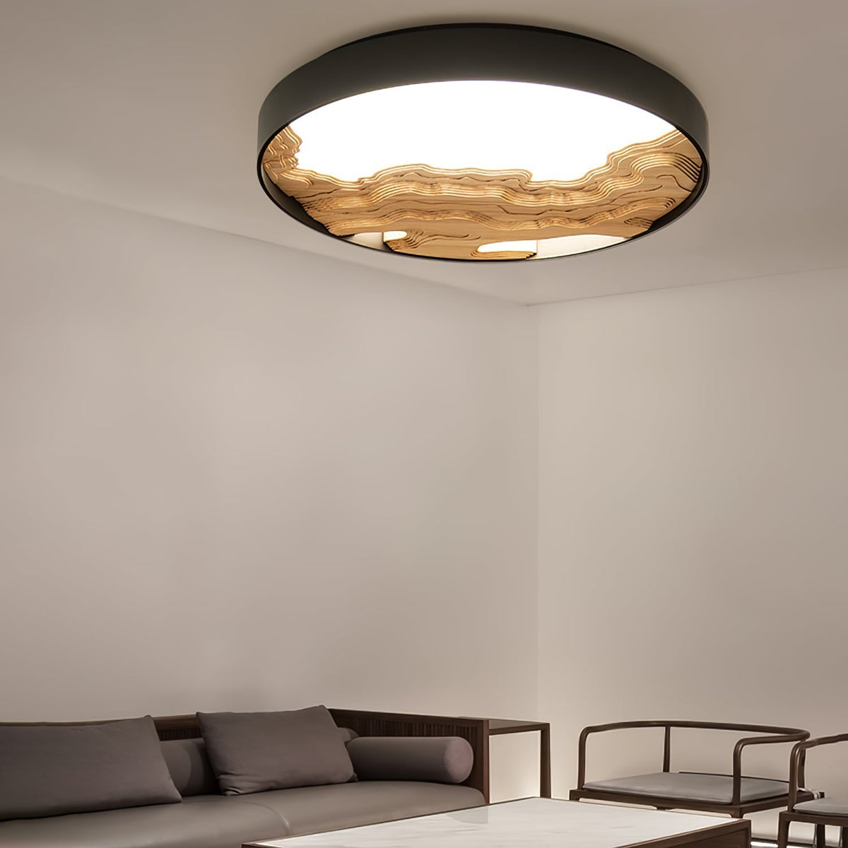 Rinaraine Ceiling Light Wood Oriental Natural