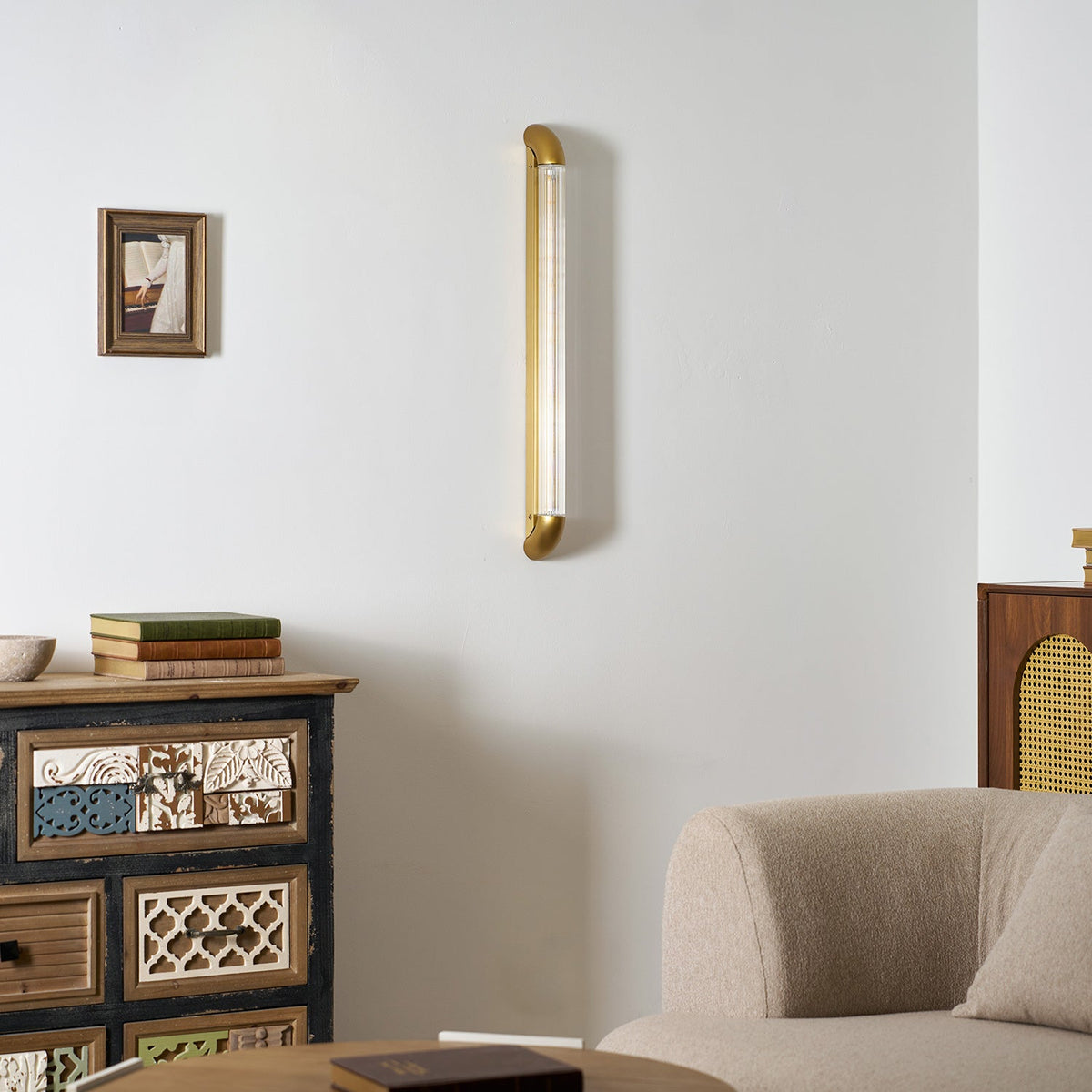 Dovewick Crystal Rod Wall Lamp