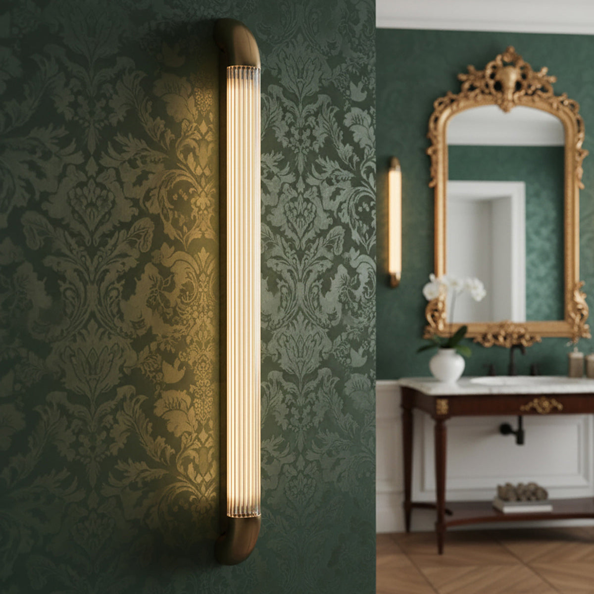 Dovewick Crystal Rod Wall Lamp