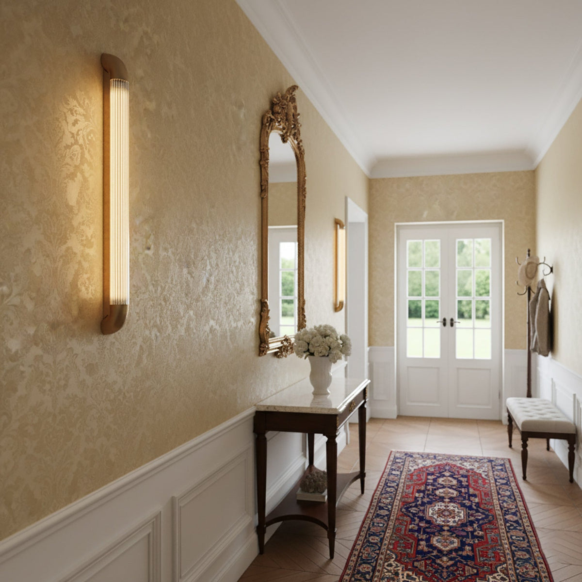 Dovewick Crystal Rod Wall Lamp
