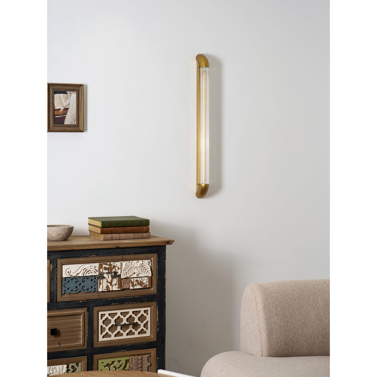Dovewick Crystal Rod Wall Lamp
