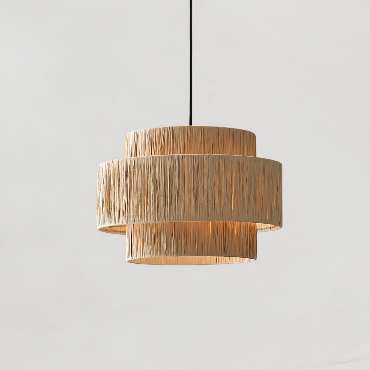 Thyra Straw Traditional Retro Pendant Light