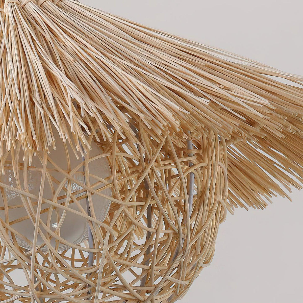 Sunell Straw Hat Rattan Pendant Light