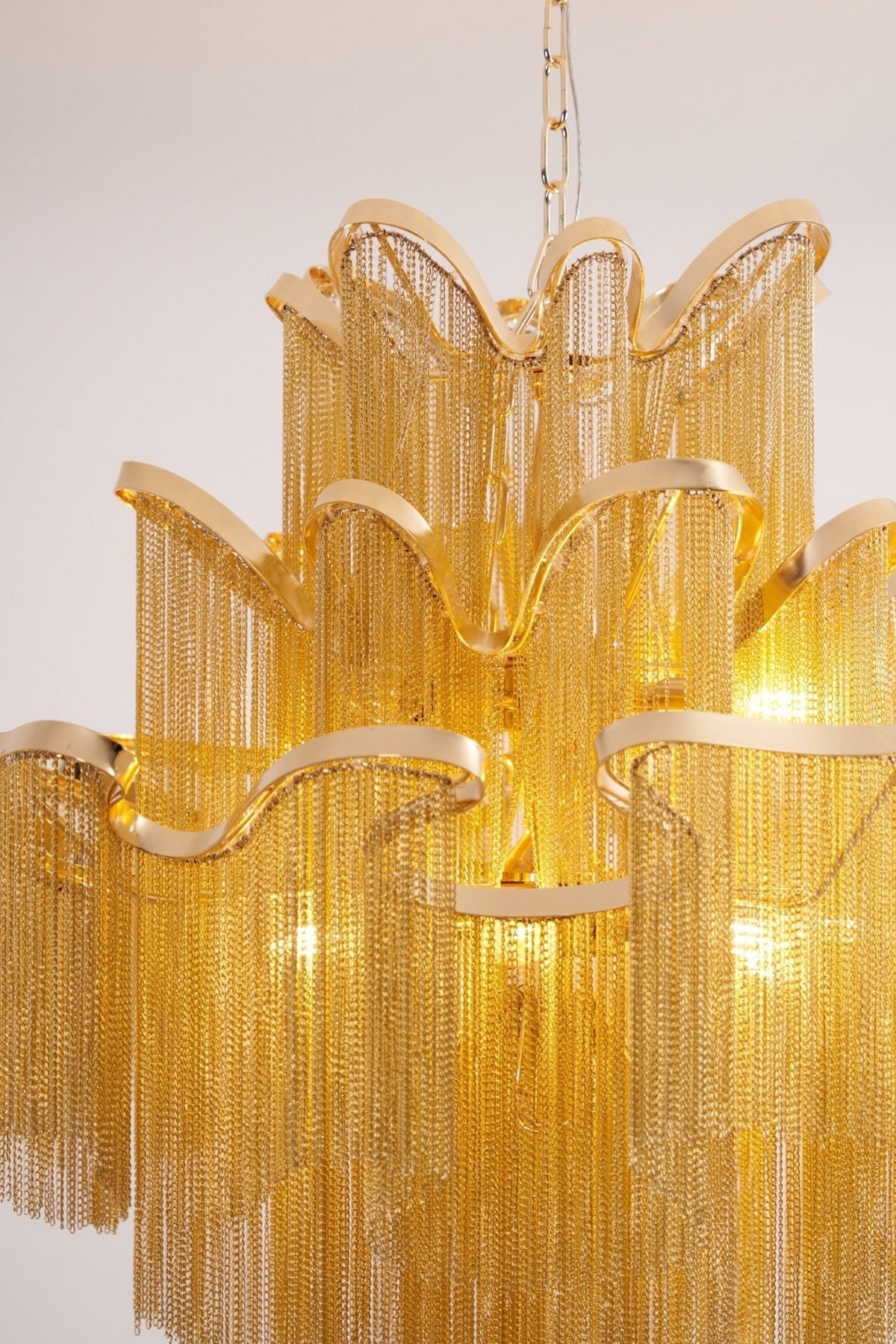 Lustra Pendant Lamp Stream Chain Nickel