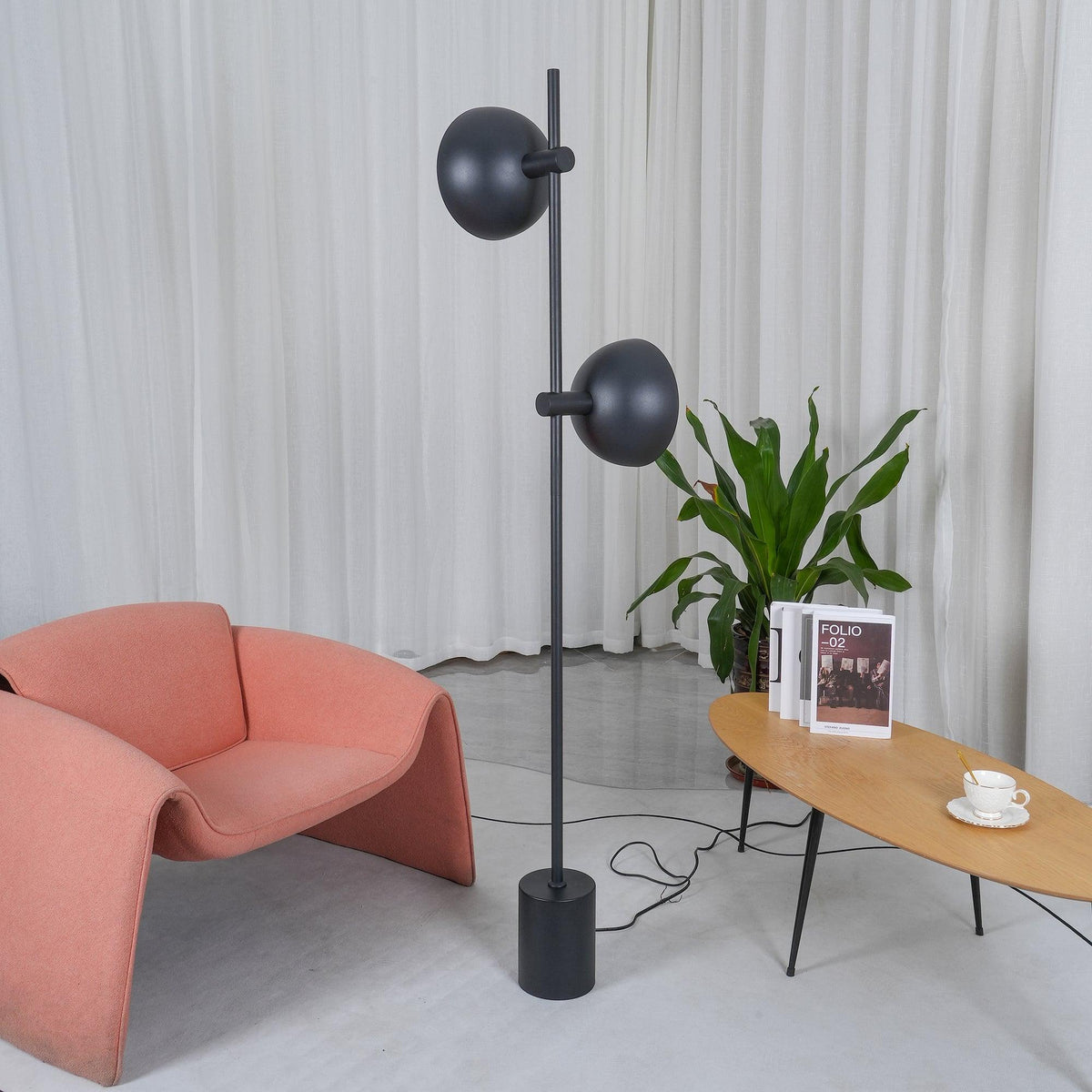 Lumase Glass Minimalist Floor Lamp