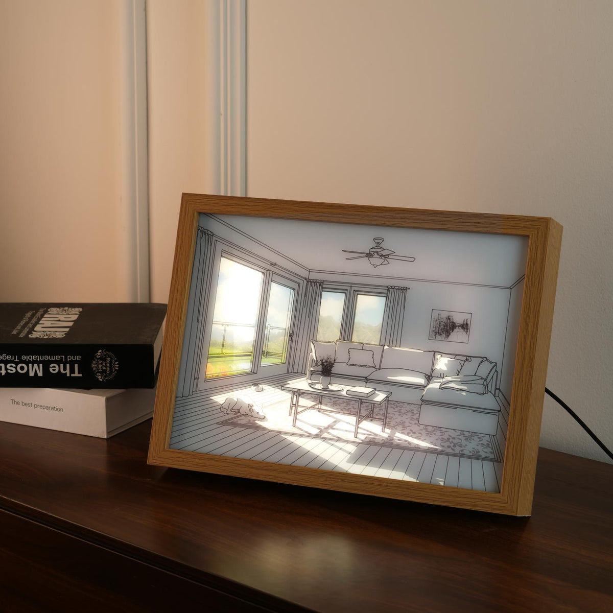 Sunbathing Mural Art Lamp