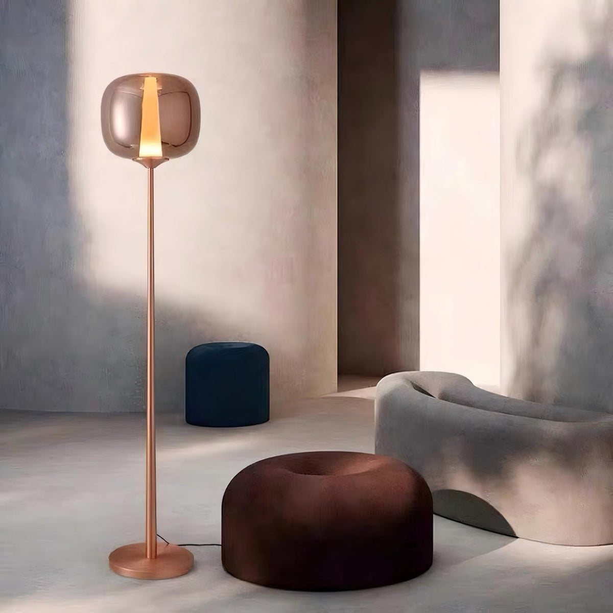 Inglewood Sunset Glass Floor Lamp