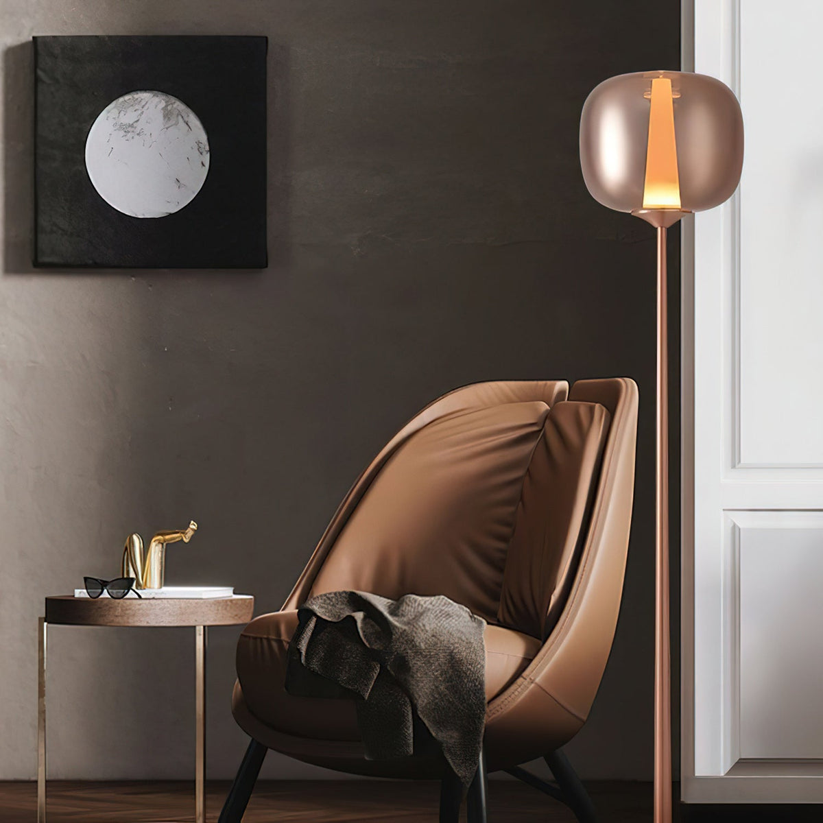 Inglewood Sunset Glass Floor Lamp