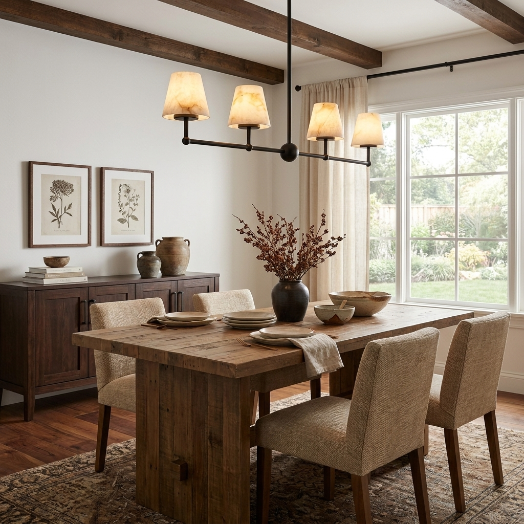 Quillford Alabaster Chandelier
