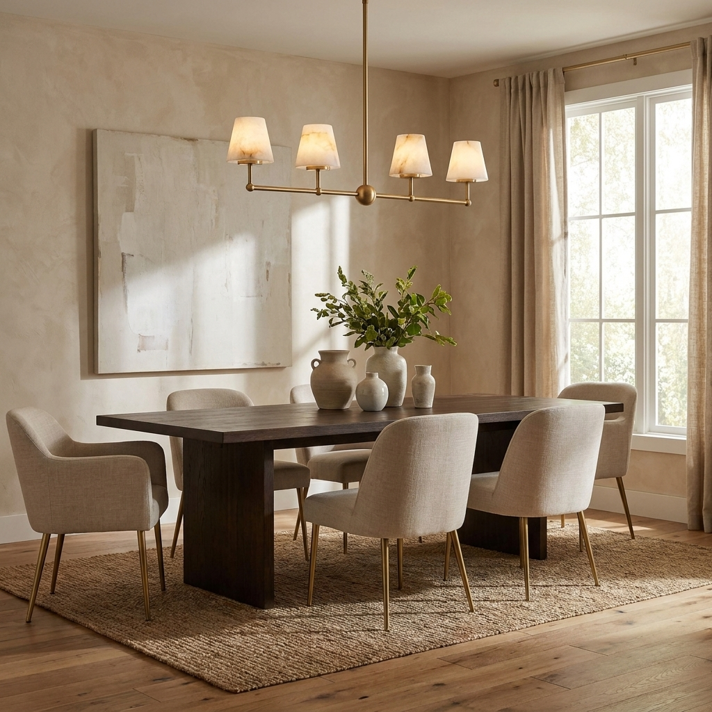 Quillford Alabaster Chandelier