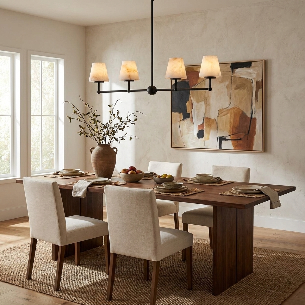 Quillford Alabaster Chandelier