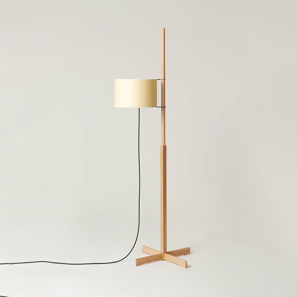 Vindis Wood Fabric Floor Lamp